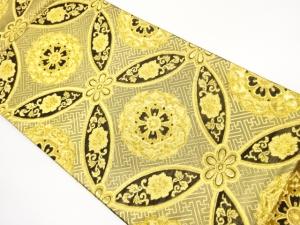 佐賀錦七宝に華文模様織出し全通袋帯